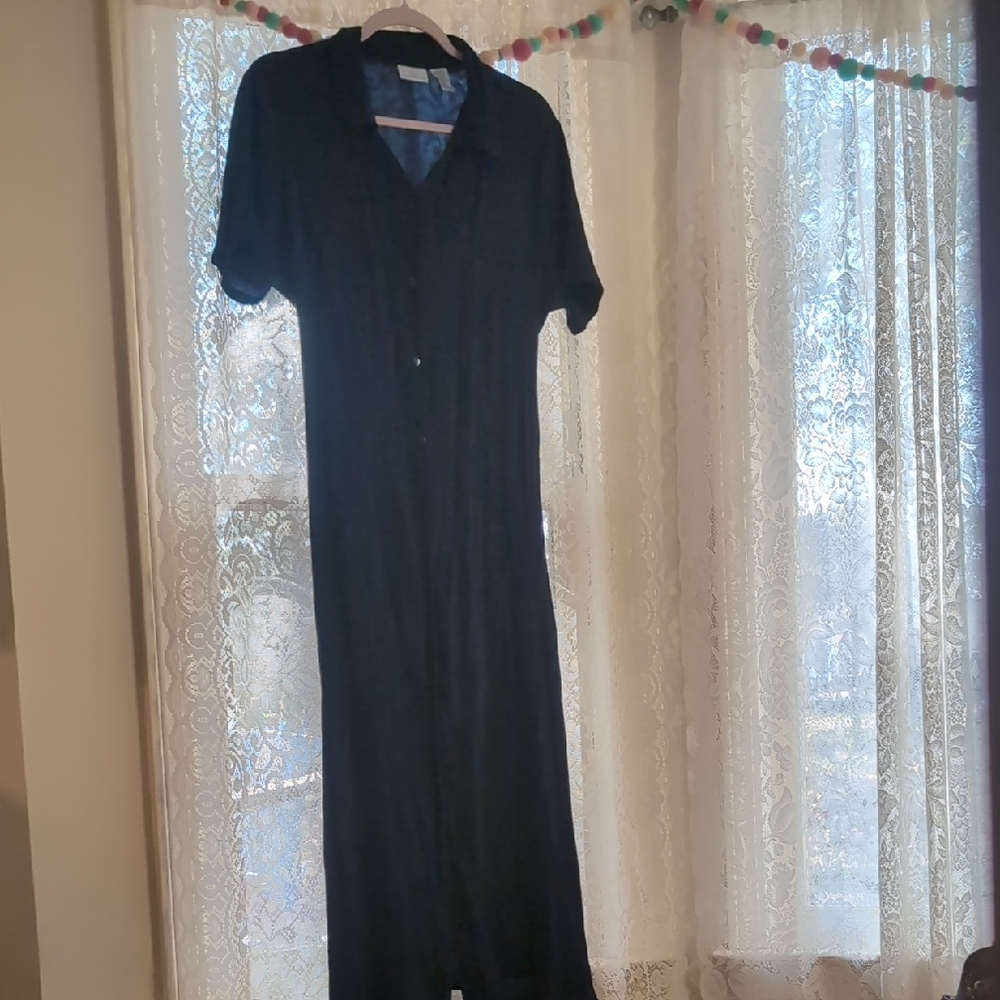Vintage 90s Jaclyn Smith Button Down Dress